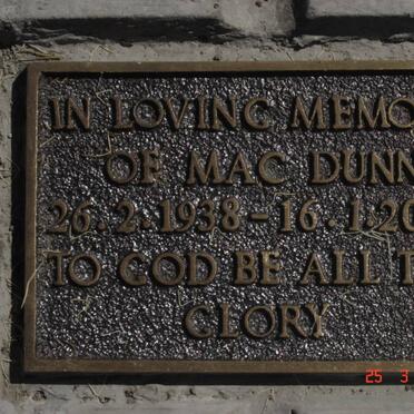 DUNN Mac 1938-2008