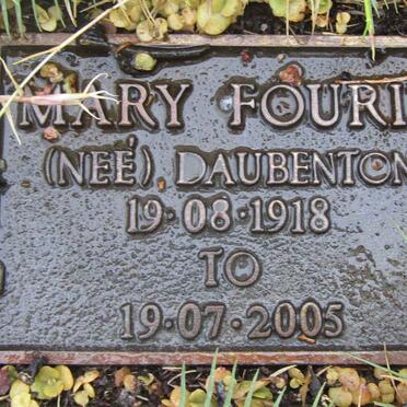 FOURIE Mary nee DAUBENTON 1918-2005