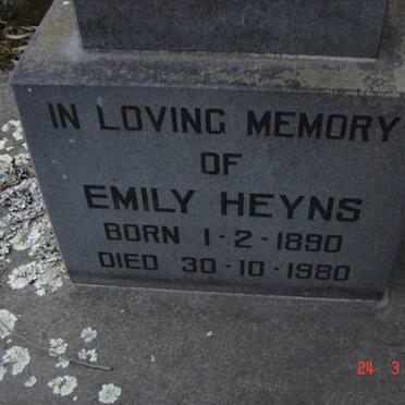 HEYNS Emily 1890-1980