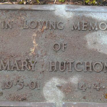 HUTCHONS Mary 1901-1993