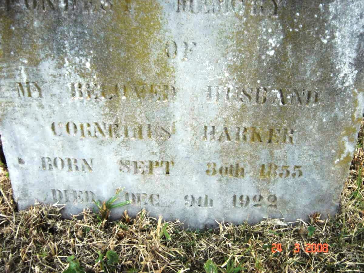 HARKER Cornelius 1855-1922