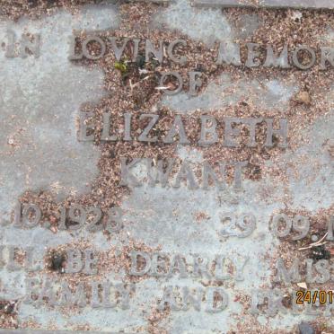 KWANT Elizabeth 1928-1995