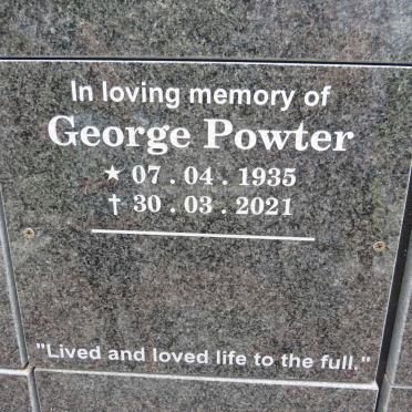 POWTER George 1935-2021