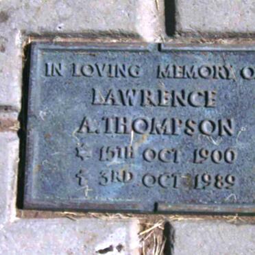 THOMPSON Lawrence A. 1900-1989
