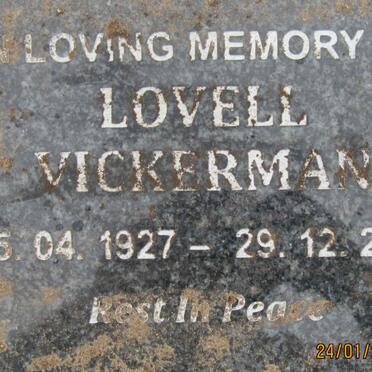 VICKERMAN Lovell 1927-2015