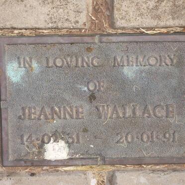 WALLACE Jeanne 1931-1991