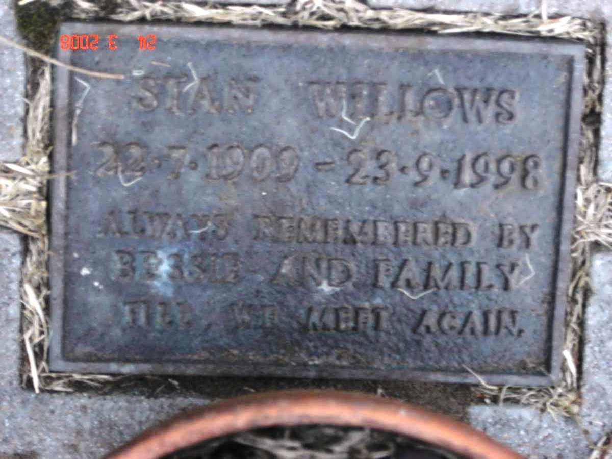 WILLOWS Stan 1909-1998