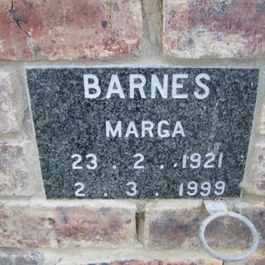 BARNES Marga 1921-1999