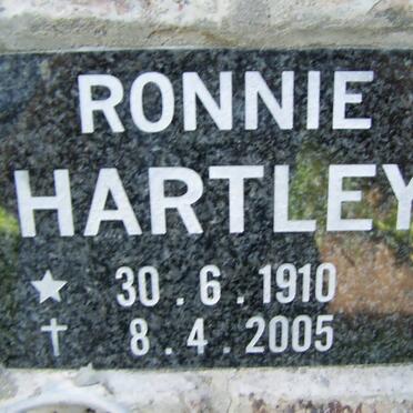 HARTLEY Ronnie 1910-2005