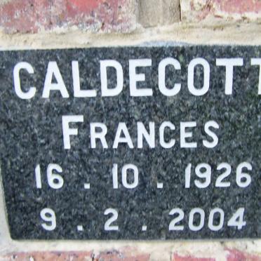 CALDECOTT Frances 1926-2004