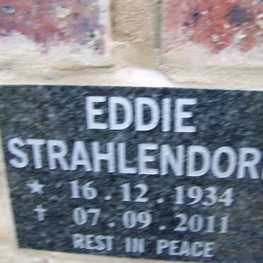 STRAHLENDORF Eddie 1934-2011
