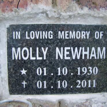 NEWHAM Molly 1930-2011