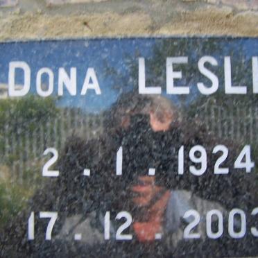LESLIE Dona 1924-2003