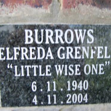BURROWS Elfreda Grenfell 1940-2004