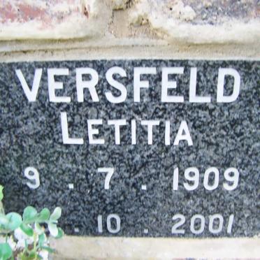 VERSFELD Letitia 1909-2001