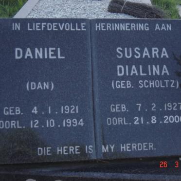 COWLEY Daniel 1921-1994 &amp; Susara Dialina SCHOLTZ 1927-2006