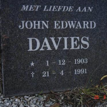 DAVIES John Edward 1903-1991
