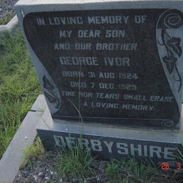 DERBYSHIRE George Ivor 1924-1929