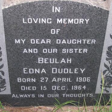 DUDLEY Beulah Edna 1906-1964