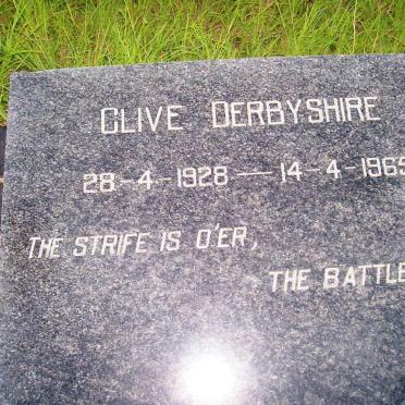 DERBYSHIRE Clive 1928-1965