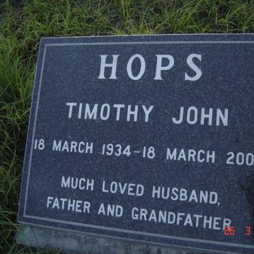 HOPS Timothy John 1934-2002