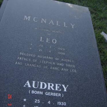 McNALLY Leo 1928-1998 &amp; Audrey GERBER 1930-2007