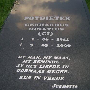 POTGIETER Gerhardus Ignatius 1941-2000