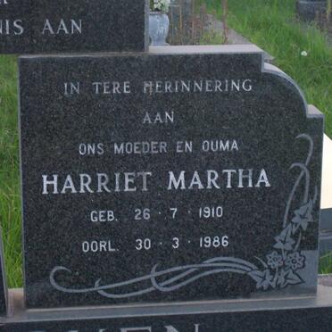 ROOYEN Harriet Martha,van 1910-1986