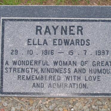 RAYNER Ella Edwards 1916-1997