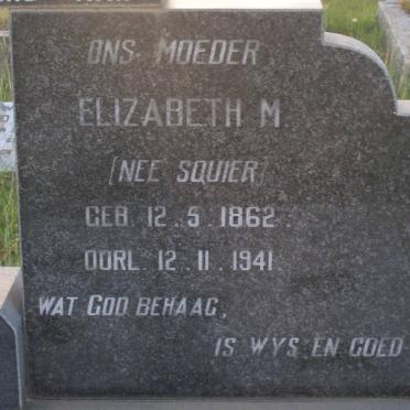 ROOYEN Cornelius J., van 1860-1942 &amp; Elizabeth M. SQUIER 1862-1941