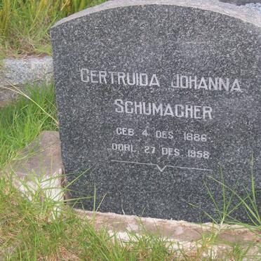 SCHUMACHER Gertruida Johanna 1886-1958