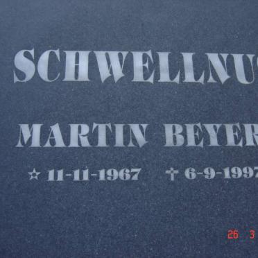 SCHWELLNUS Martin Beyers 1967-1997
