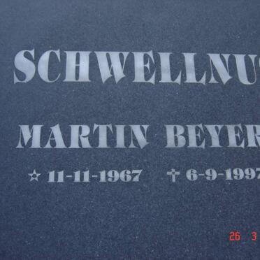 SCHWELLNUS Martin Beyers 1967-1997