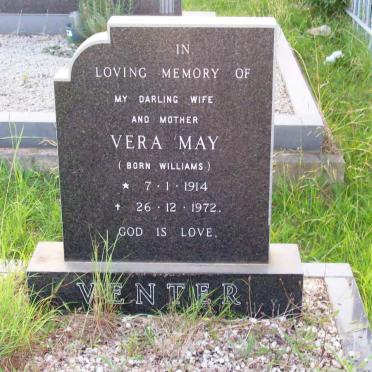 VENTER Vera May nee WILLIAMS 1914-1972