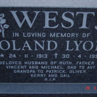 WEST Roland Lyons 1913-1999