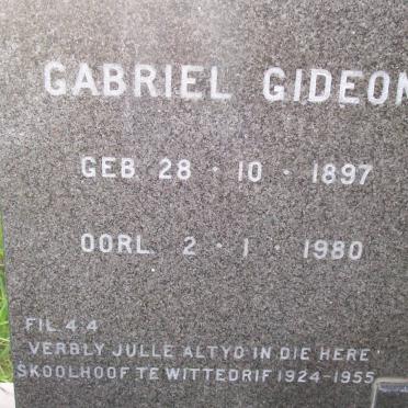 ? Gabriel Gideon 1897-1980