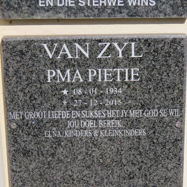 ZYL P.M.A., van 1934-2015