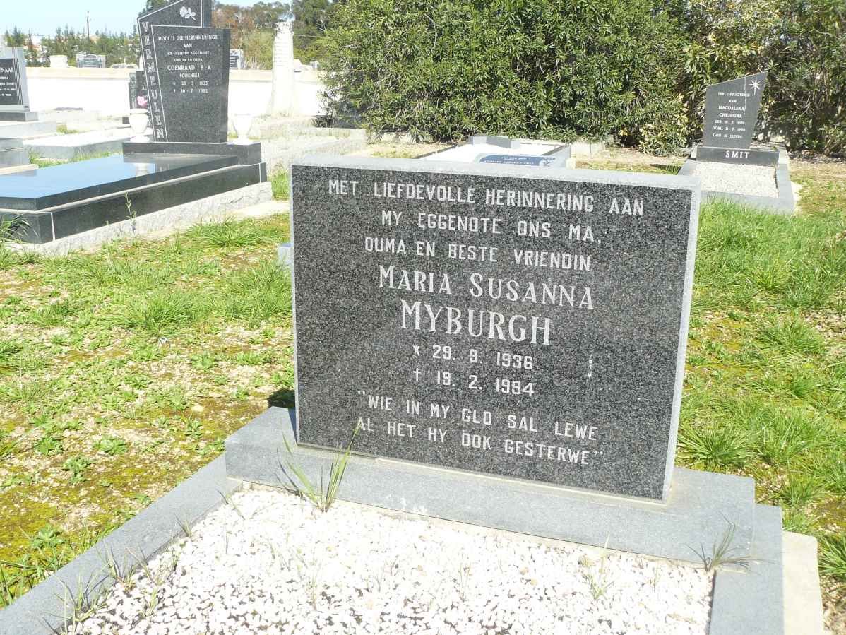 MYBURGH Maria Susanna 1936-1994