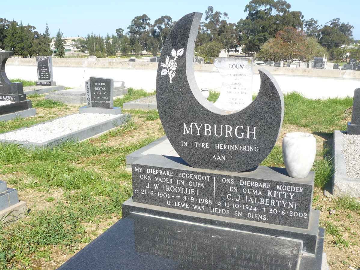 MYBURGH J.W. 1906-1988 &amp; C.J. ALBERTYN 1924-2002