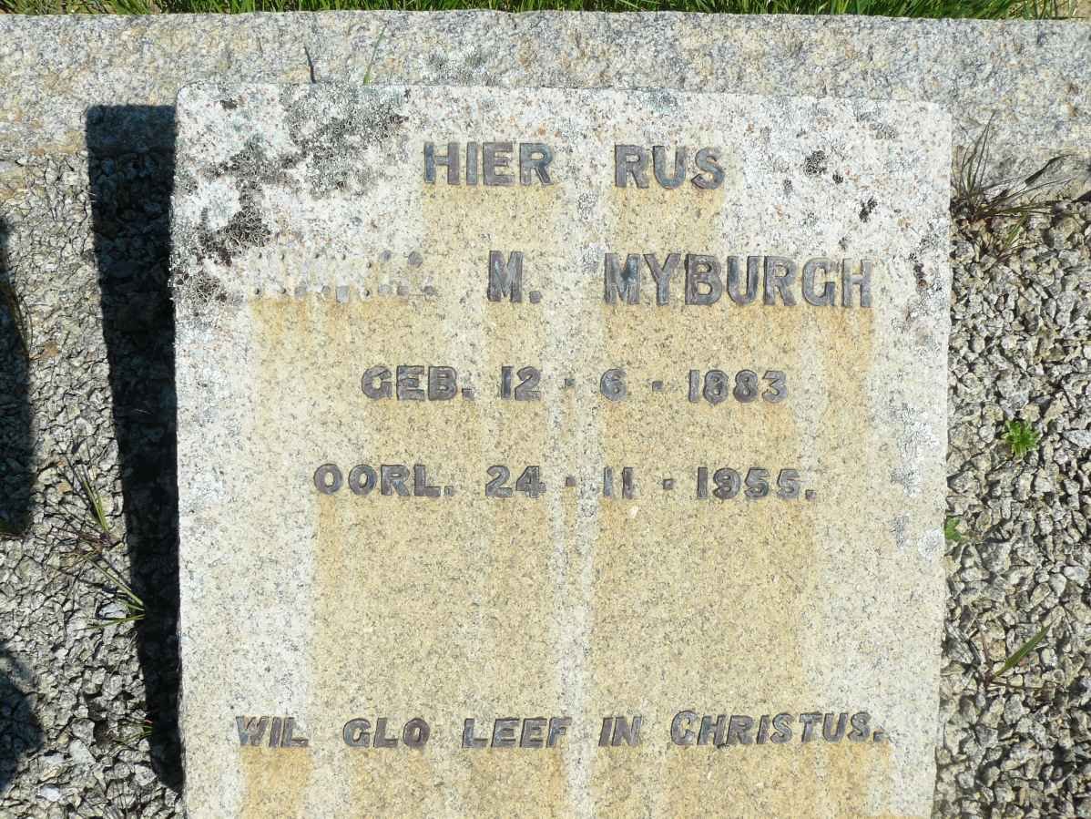 MYBURGH Martha M. 1883-1955