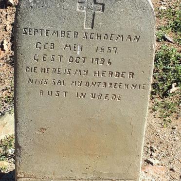 SCHOEMAN September 1857-1926