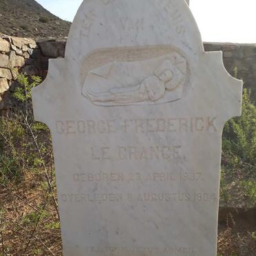 GRANGE George Frederick, le 1897-1904