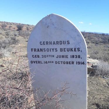 BEUKES Gerhardus Fransoiys 1838-1914