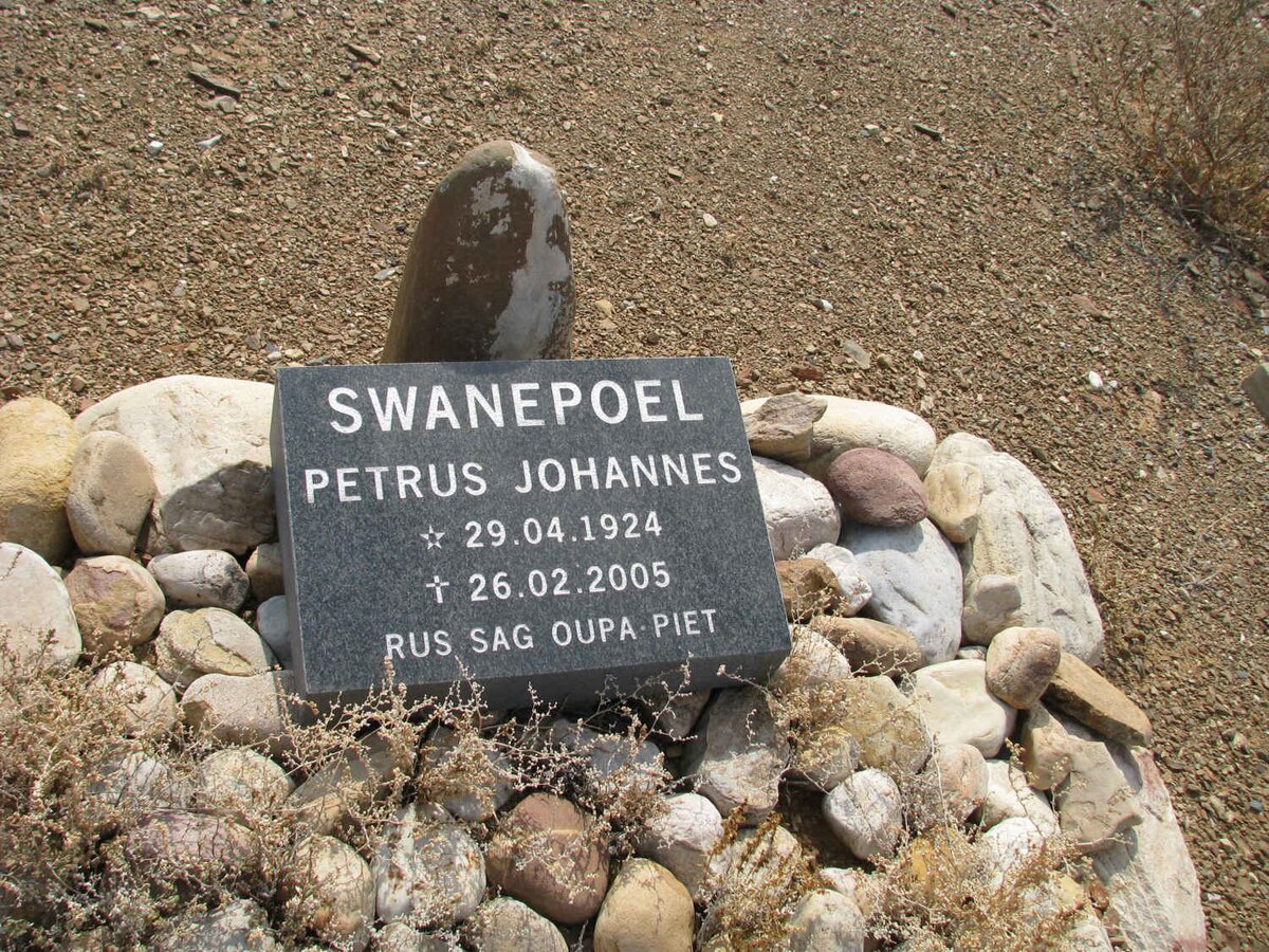 SWANEPOEL Petrus Johannes 1924-2005 &amp; Anna Salomina KEMP 1919-2008