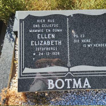 BOTMA Ellen Elizabeth nee STOFBERG 1928-