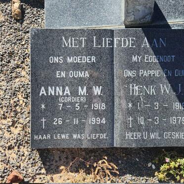 MOSTERT Henk W. J. 1916-1979 & Anna M.W. CORDIER 1918-1994_01