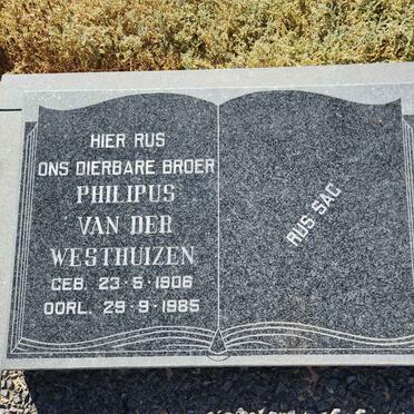 WESTHUIZEN Philipus, van der 1906-1985