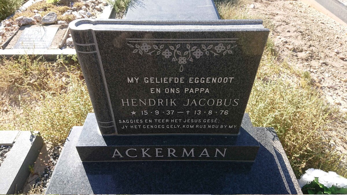 ACKERMAN Hendrik Jacobus 1937-1976