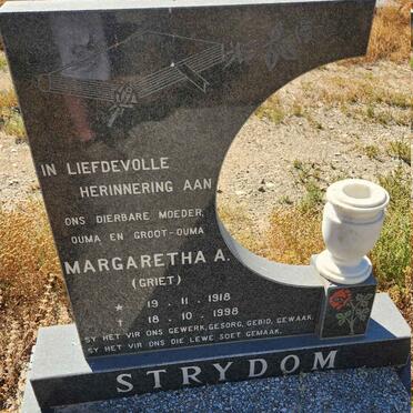 STRYDOM Margaretha A. 1918-1998