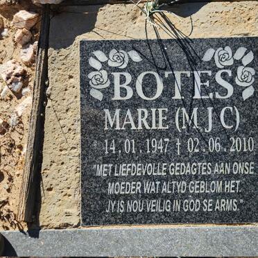 BOTES Marie M.J.C. 1947-2010